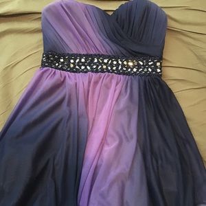 Purple formal dress homecoming